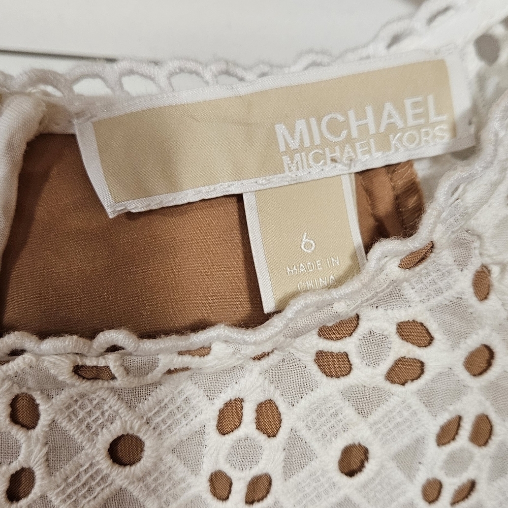 Michael Kors St Gallen Mini dress Size 6 White - Picture 6 of 10